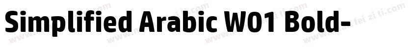 Simplified Arabic W01 Bold字体转换